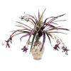 Factory Direct Craft Green and Purple Artificial Spider Plant Bush - Fake Houseplant for Long Lasting Everyday Home Decor (19 Inches) view 4