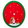 48" Felt Snowman and Lights Christmas Holiday Tree Skirt view 1