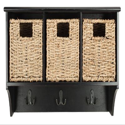 Safavieh Home Collection Finley Hanging 3 Basket Wall Rack