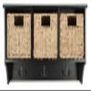 Safavieh Home Collection Finley Hanging 3 Basket Wall Rack view 1
