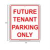 Future Tenant Parking Only Reserved Spot Alert Caution Warning Notice Aluminum Metal Tin 18"x24" Sign Plate view 2