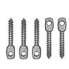 Set of 5 Pieces Marine 5/16 Inch - Lag Thread Size Stainless Steel T316 Threaded Eye Tab SS T316 view 1