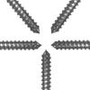 Set of 5 Pieces Marine 5/16 Inch - Lag Thread Size Stainless Steel T316 Threaded Eye Tab SS T316 view 2