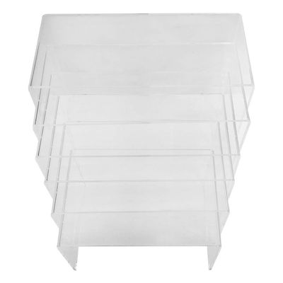 DBM IMPORTS 6 PC Display Rack Fixture Clear Acrylic U Cubes Riser Nester Display Retail Store
