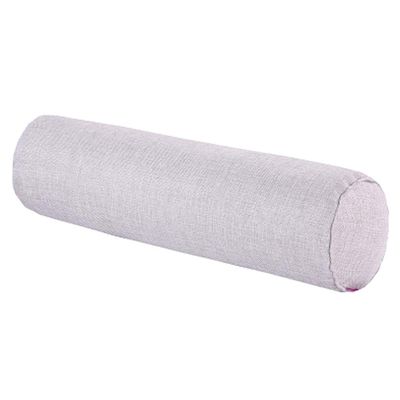 Aowufan Solid Color Cervical Pillow Cylindrical Round Neck Pillow Candy Pillow Long Leg Pad Foot Pillow Throw Pillow Sofa Cushion (Light Grey, L)