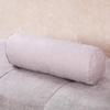 Aowufan Solid Color Cervical Pillow Cylindrical Round Neck Pillow Candy Pillow Long Leg Pad Foot Pillow Throw Pillow Sofa Cushion (Light Grey, L) view 3