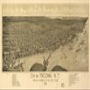 12" x 24" 1885 Map of The City of Tacoma W.T Western Terminus of NPRR Puget Sound view 1