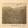 14" x 24" 1885 Map of Rutland Vermont view 1
