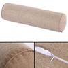 Aowufan Solid Color Cervical Pillow Cylindrical Round Neck Pillow Candy Pillow Long Leg Pad Foot Pillow Throw Pillow Sofa Cushion (Khaki, L) view 2