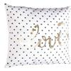 SAFAVIEH Spotted Love Throw Pillow, Gold/Black/White view 4