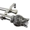Rod Desyne 1" Verda Double Curtain, 48-84", Satin Nickel view 1