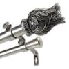 Rod Desyne 1" Verda Double Curtain, 48-84", Satin Nickel view 2