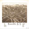 16" x 24" 1885 Map of Lowville New York view 1