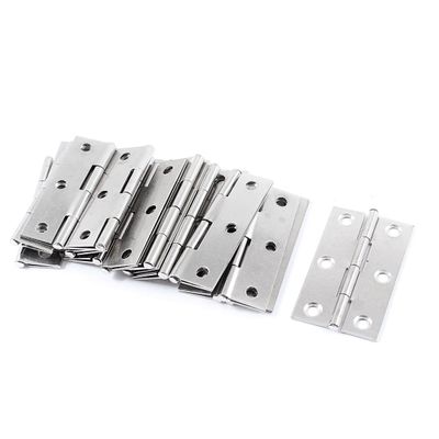 Aexit 2.2" Length Clothes Hangers Silver Tone Stainless Steel Single Action Door Butt Hinges Children's Clothes Hangers 20 Pcs