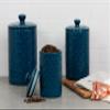 10 Strawberry Street Kitchen Canister, 3 Piece Set, Ocean Navy view 2