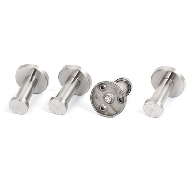 Aexit Home Bathroom Shower Curtains, Hooks & Liners Towel Clothes Robe Stainless Steel Hook Wall Decorative Shower Curtain Hooks Hangers 4pcs