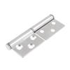 Aexit Silver Tone Clothes Hangers Stainless Steel Gate Door Flag Hinges Children's Clothes Hangers 2.6" Length view 1