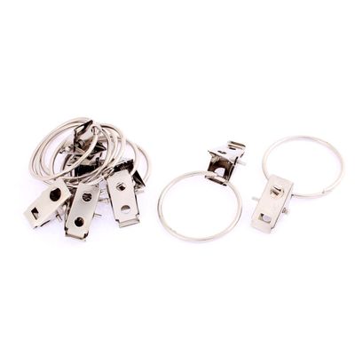 Aexit Window Curtain Outdoor Dcor Drapery Metal Rings Clip Hooks 8pcs for 32mm Dia Outdoor Curtains Rod Pole
