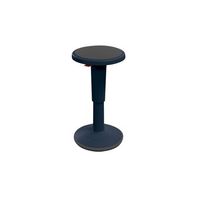 MooreCo 17-24" Plastic Hierarchy Height Adjustable Grow Tall Stool in Navy