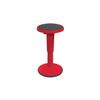 MooreCo 17-24" Plastic Hierarchy Height Adjustable Grow Tall Stool in Red view 1