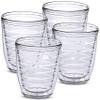 12oz Insulated Tumblers Plastic - Great for Iced Coffee & Hot Drinks, 4 pack Clear Double Wall Insulated Drinking Glasses Cups, BPA-Free, Reusable Cups, Camping, Travel, Kitchen, Party view 1