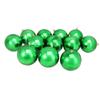 12ct Xmas Green Shatterproof Shiny Christmas Ball Ornaments 4" (100mm) view 1
