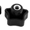 Aexit M6 x Closet Rods & Shelves 30mm Female Thread Plastic Star Head Screw Clamping Knob Grips Closet Shelf & Rod Brackets 30 Pcs view 2