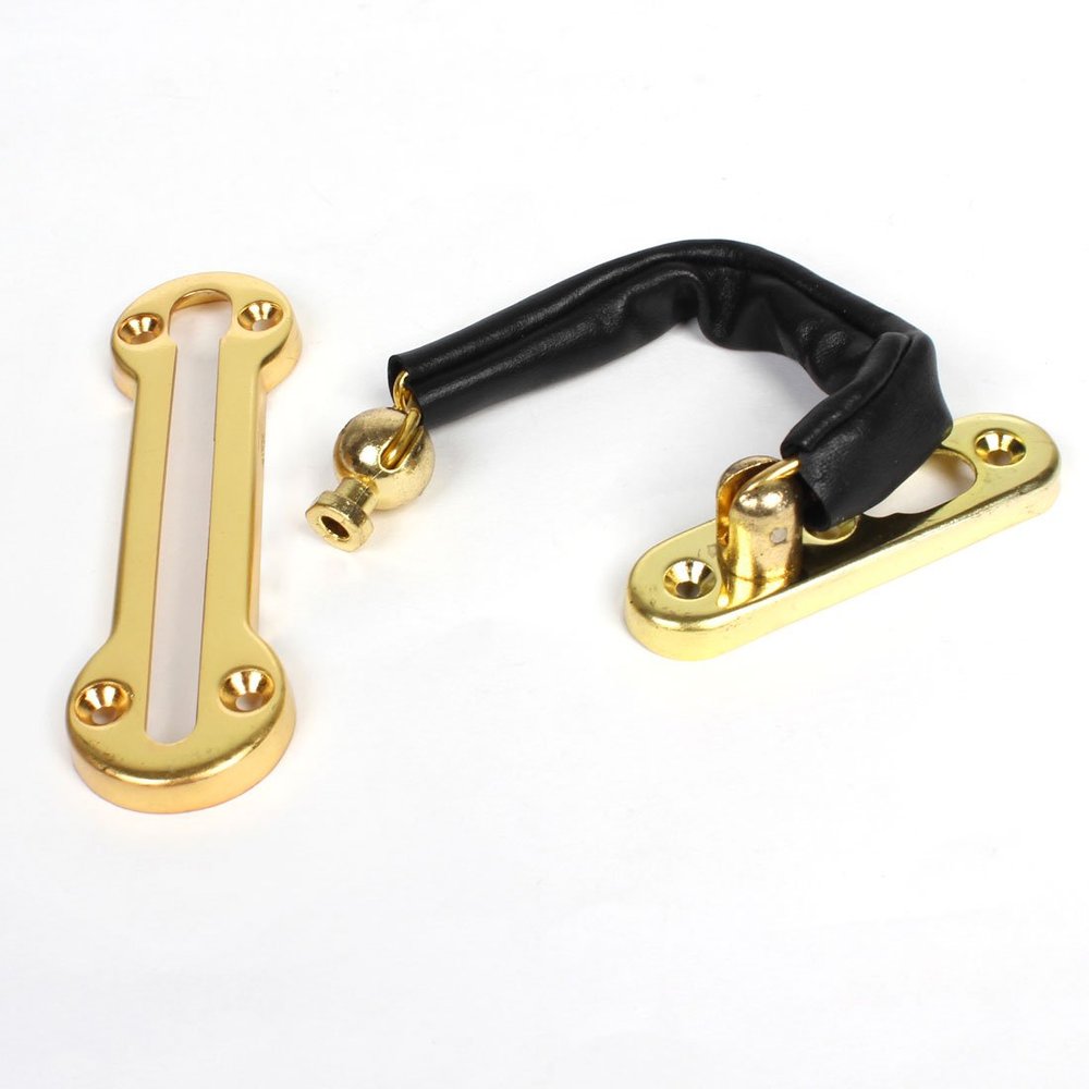 Aexit Home Guard Clothes Hangers Against Thieves Gold Tone Security Interior Children's Clothes Hangers Door Chain