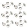 Aexit 22mm Dia Shower Curtains, Hooks & Liners Stainless Steel Wall Mounted Clothes Pipe Rod Lever Support Bracket Decorative Shower Curtain Hooks 12 Pcs view 1