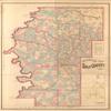18" x 24" 1870 Snedecor's Map of Hale County Alabama view 1