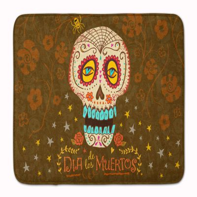 Caroline's Treasures VHA3031RUG Day of The Dead Machine Washable Memory Foam Mat, Bathroom Rug, Non-Slip Bath Mat, Durable Thick Washable Rugs for Kitchen, Bathroom Quick Dry, Decorative Artwork,