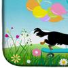 Caroline's Treasures VHA3029DDM Happy Birthday Dachshund Dish Drying Mat Absorbent Dish Drying Mat Pad for Kitchen Counter Dish Drainer Mat for Countertop, 14 x 21", Multicolor view 4