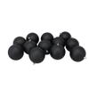 12ct Jet Black Matte Shatterproof Christmas Ball Ornaments 4" (100mm) view 1