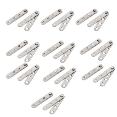 Aexit 60mm Length Clothes Hangers Door Cabinet Window Fitting Part Stainless Steel Hinge Children's Clothes Hangers 10 Pcs