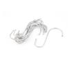 Aexit Household Kitchen Shower Curtains, Hooks & Liners Bathroom S Shaped Metal Hook Wall Hanger Silver Decorative Shower Curtain Hooks Tone 12Pcs view 1