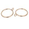 Aexit 45mm Dia Window Treatments 64mm Length Iron Curtain Drape Sliding Eyelet Rings Gold Window Treatment Sets Tone 16pcs view 2