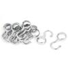 Aexit 25mm Diameter Shower Curtains, Hooks & Liners Pipe Clothes Lever Bracket Support Hooks Decorative Shower Curtain Hooks 12 Pcs view 1