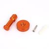 Aexit Bathroom Decorative Shower Curtains, Hooks & Liners Aluminium Hanger Clothes Holder Round Robe Hook Decorative Shower Curtain Hooks Orange 10pcs view 2