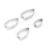 Aexit Stainless Steel Clamps DIY Peony Shape Cookie Dessert Biscuit Cutter Sugarcraft Mould 4 Spreader Clamps in 1 view 1