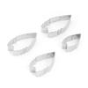 Aexit Stainless Steel Clamps DIY Peony Shape Cookie Dessert Biscuit Cutter Sugarcraft Mould 4 Spreader Clamps in 1 view 2
