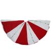 48" Red and White Peppermint Twist Stripes Christmas Tree Skirt view 2