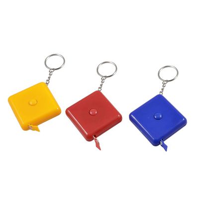 Aexit 3 Pcs Tools & Home Improvement 1.5M 60 Inches Retractable Dual Scale Magnetic Carpenter Ruler Tape Measures Tape Keyring