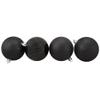 16ct Jet Black 4-Finish Shatterproof Christmas Ball Ornaments 3" (75mm) view 3