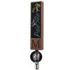 Fanfoobi Chalkboard Beer Tap Handle for Kegerator with Monogrammed M, Perfect For Home Bar, Laser Engraved Keg Tap Handles, Craft Beer Gift, 8 Inch Tall Walnut Wood view 1