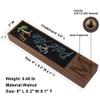 Fanfoobi Chalkboard Beer Tap Handle for Kegerator with Monogrammed M, Perfect For Home Bar, Laser Engraved Keg Tap Handles, Craft Beer Gift, 8 Inch Tall Walnut Wood view 2