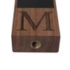 Fanfoobi Chalkboard Beer Tap Handle for Kegerator with Monogrammed M, Perfect For Home Bar, Laser Engraved Keg Tap Handles, Craft Beer Gift, 8 Inch Tall Walnut Wood view 3