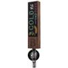 Fanfoobi Monogrammed B Chalkboard Beer Tap Handle for Home Brew Kegerators, Home Bar, Kegerator Tap Handles, Gift for Him, 8 Inch Tall Walnut Wood view 1