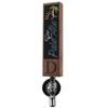 Fanfoobi Letter D Chalkboard Beer Tap Handle Display Made of Walnut Wood for Draft Beer Lover's Kegerator or Bar view 1