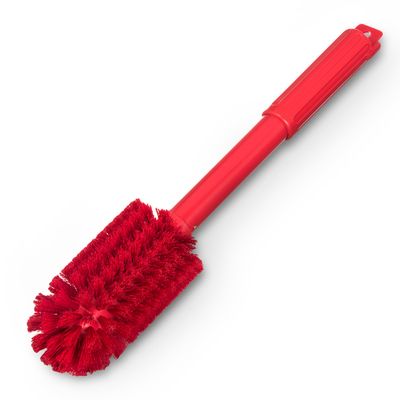 SPARTA Industrial Tank Brush Pipe Brush, Drain Brush with Handle for Commercial Kitchens, Polyester, 16 Inches, Red