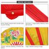 Tai Chi Fan, Chinese Japanese Kung Fu Tai Chi Handheld Fan Traditional Chinese Hand Held Folding Fan with Flower for Women and Men(Gold) view 3